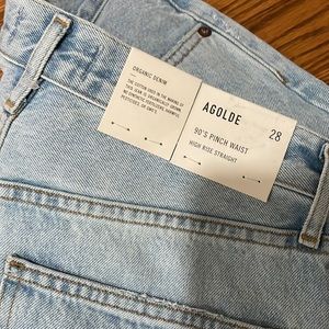 AGOLDE - 90’S PINCH WAIST HIGH RISE STRAIGHT - IMITATE size 28